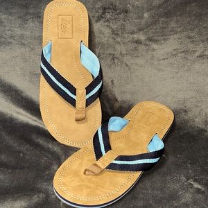 🚢 Men's Bixby Nomad Flip Flop Ridley Sandals size 10.5 NEW Navy
